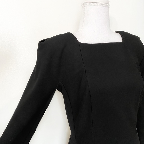 Rinascimento X GENERATION BLACK 3/4 SLEEVE STRETCH SHEATH BODYCON DRESS - L - Picture 4 of 8